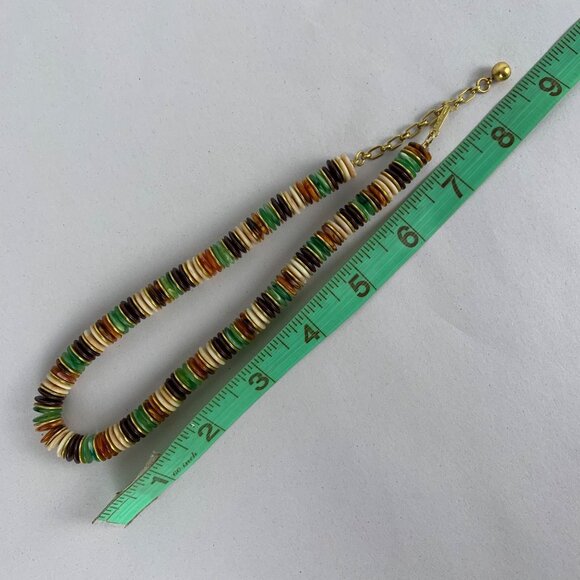 2 Set TRIFARI: Gold-Tone Starfish Pendant Necklace + Multicolor Beaded Choker - Picture 6 of 8